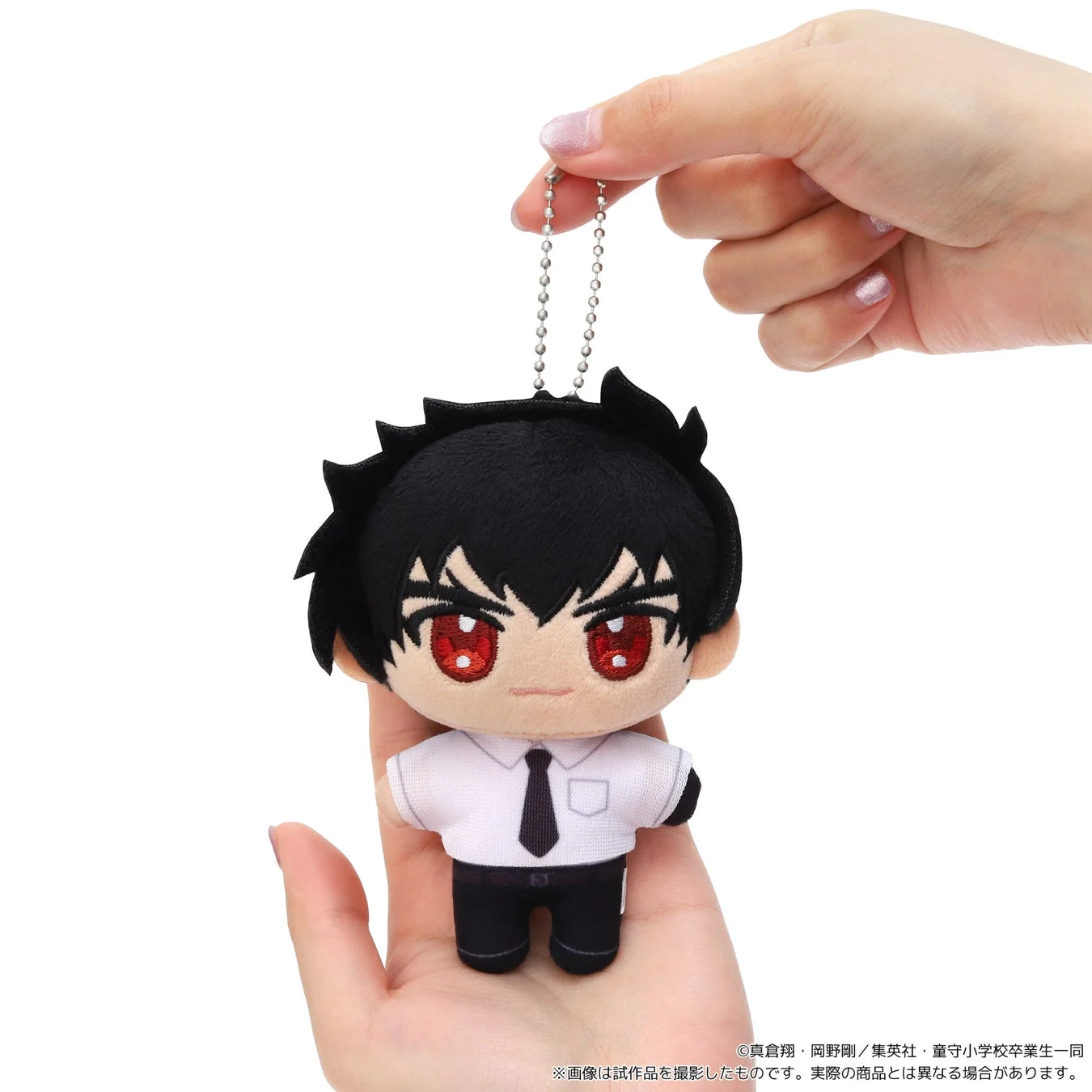 鵺野鳴介のぬいパルを手に持った様子