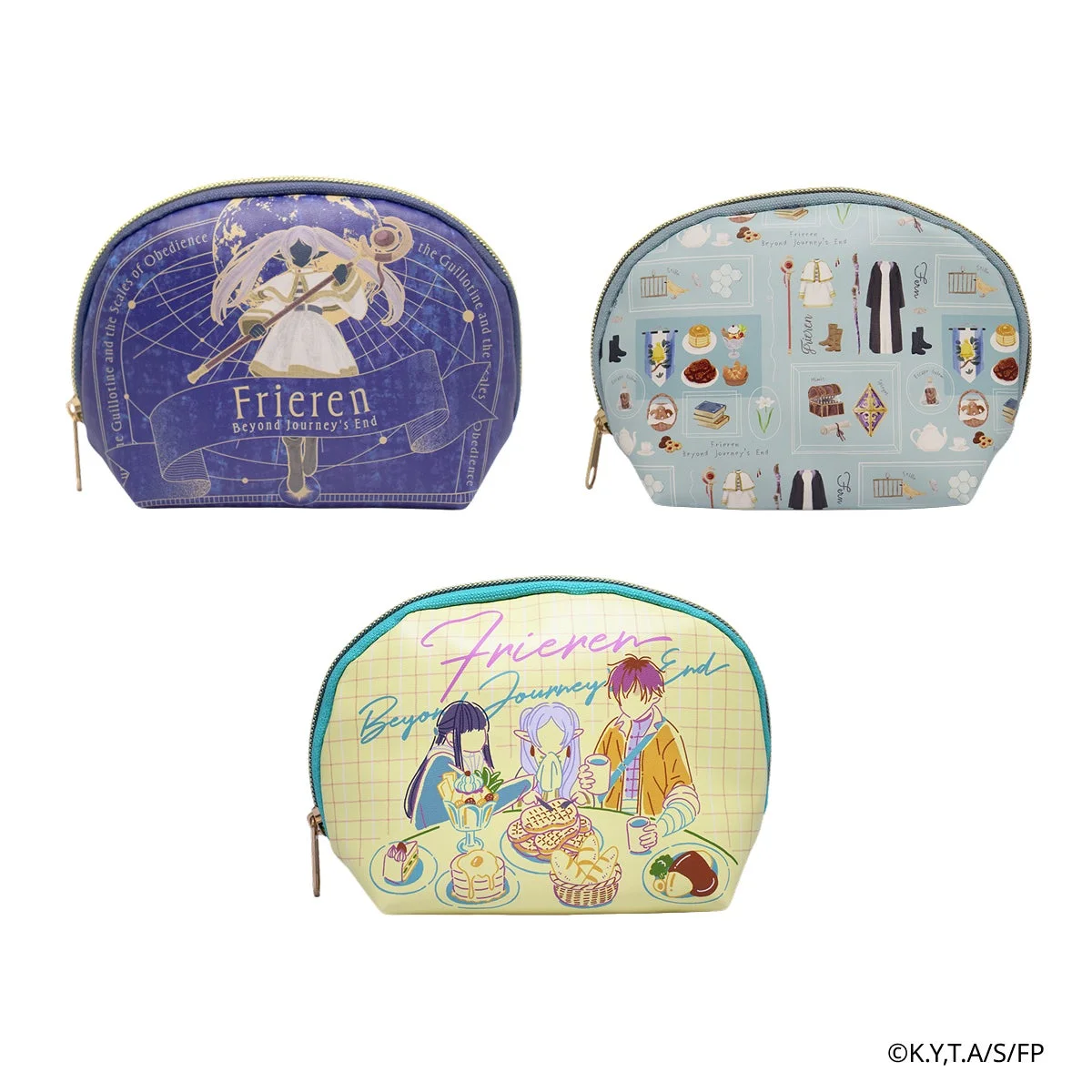 アパレル風イラストのマルチポーチ