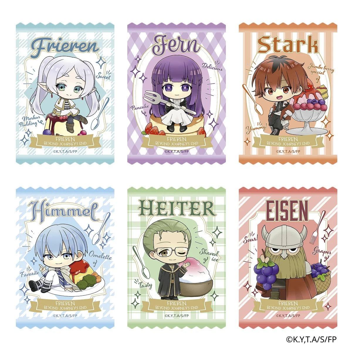 スイーツ・フードテーマのダイカットステッカー