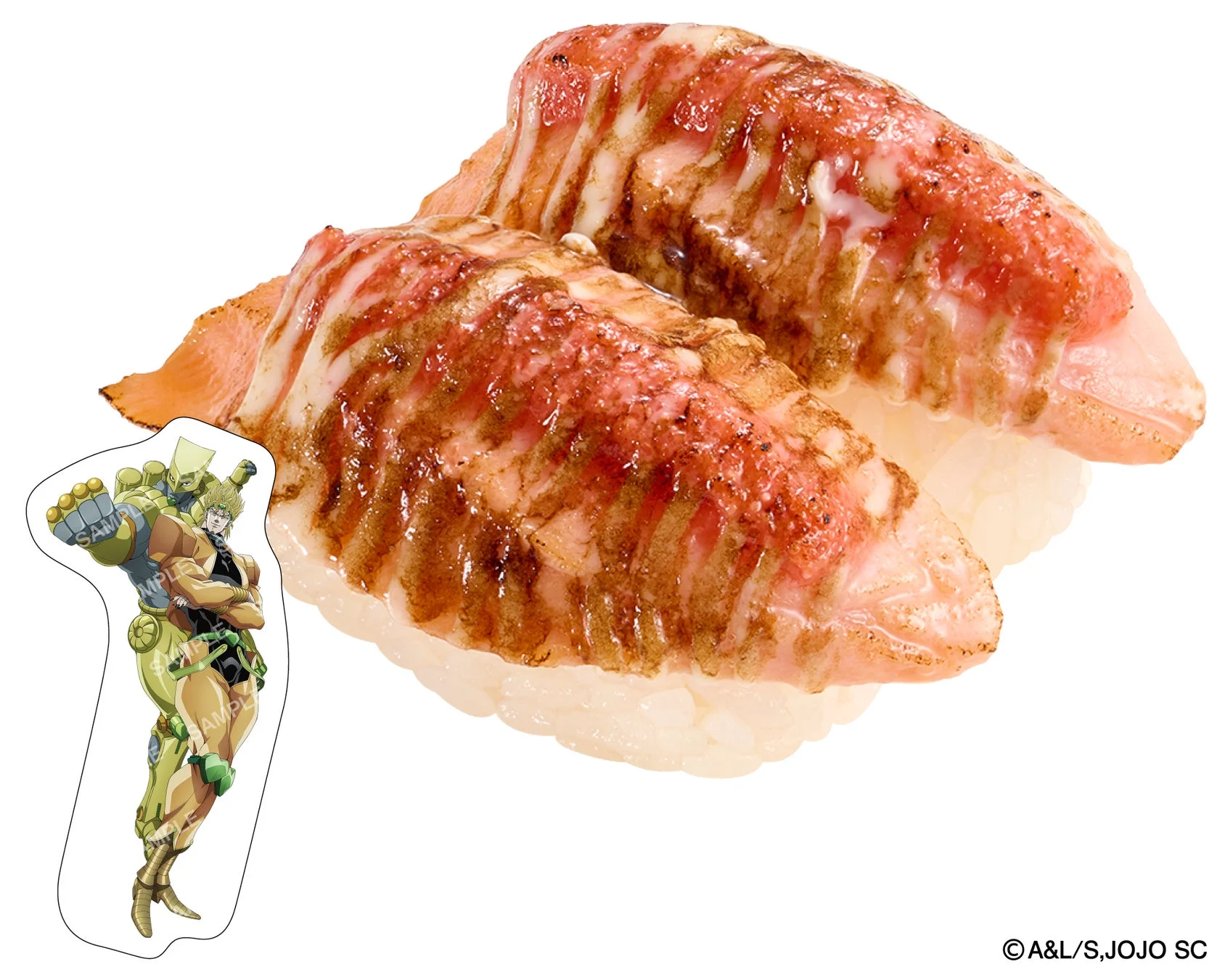 コラボ限定ピック付き サーモン明太子マヨ炙り