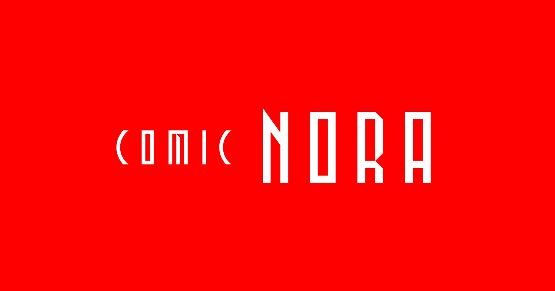 赤色の背景に白色の文字で「COMIC NORA」と書かれたロゴ画像