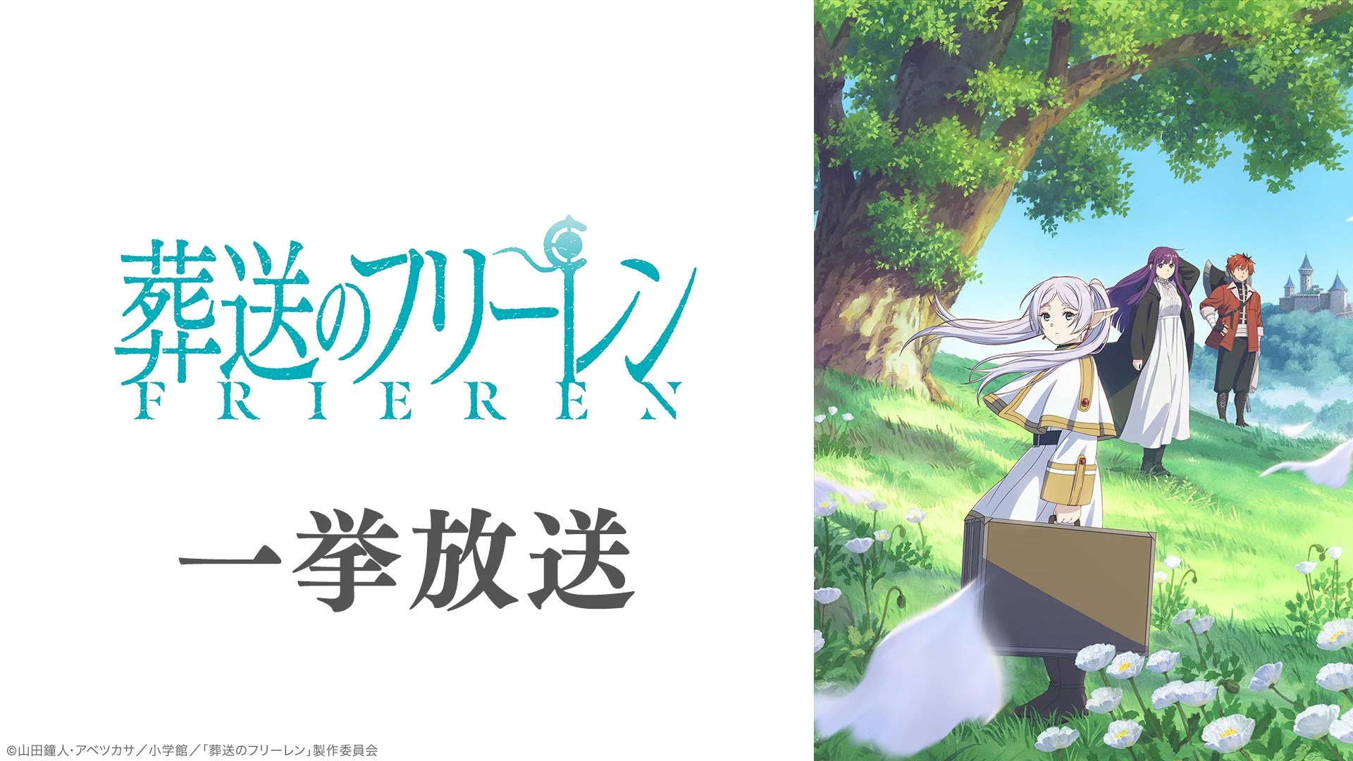 葬送のフリーレンのキャラクターが草原に立つ