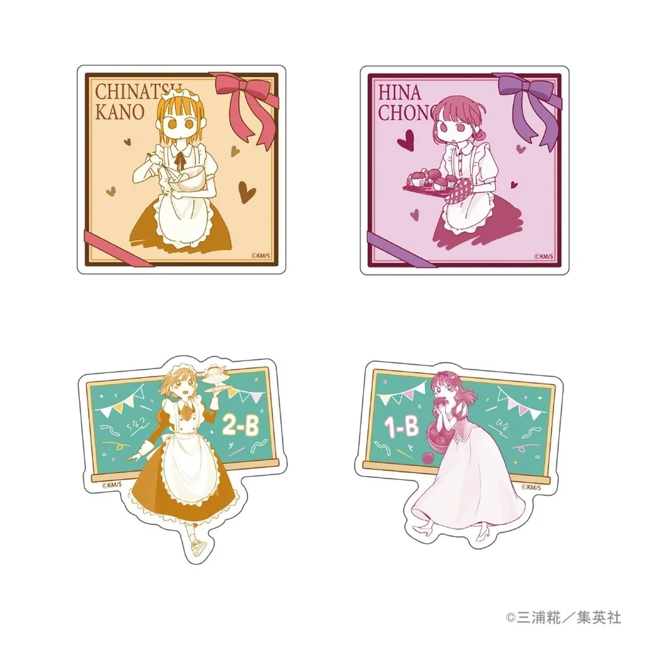 メイド服姿などの女の子キャラクターアクリルスタンド