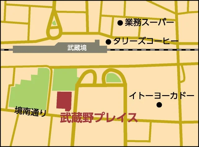 武蔵野プレイス周辺地図