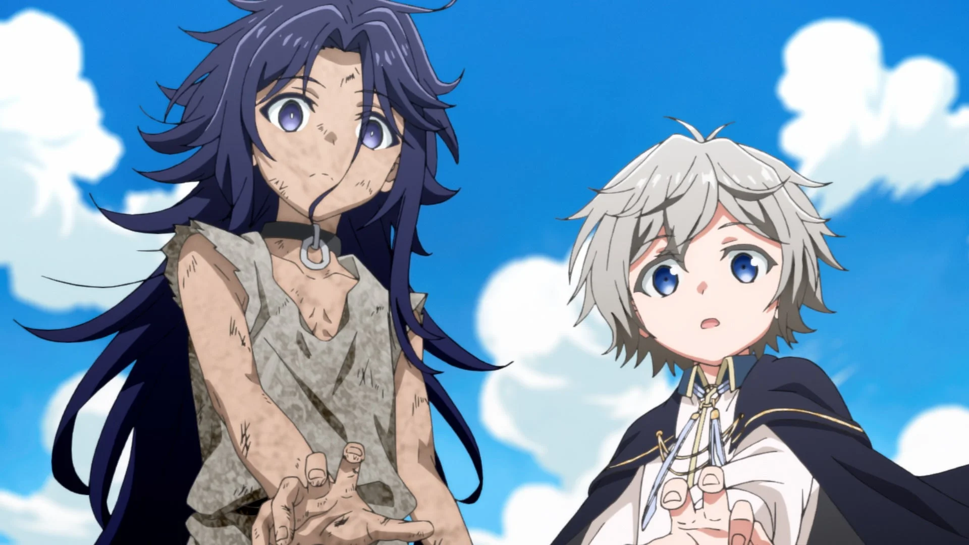 驚く少年と少女