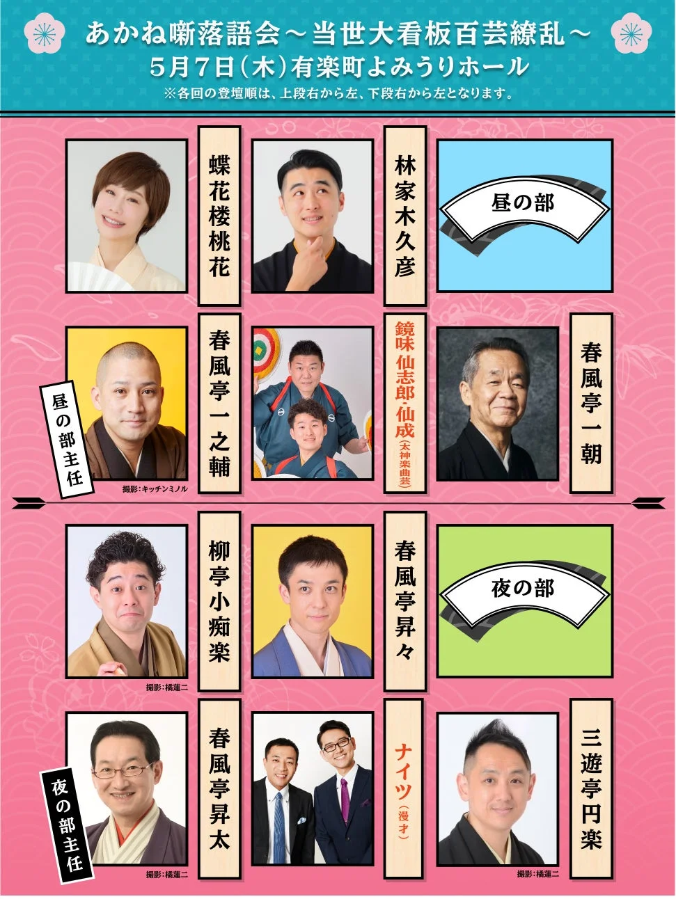 5月7日出演者