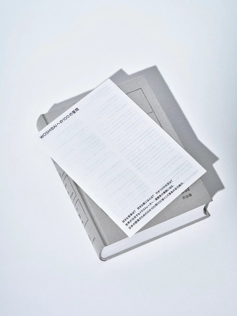 「WOSHIBAIへの100の質問」のページ